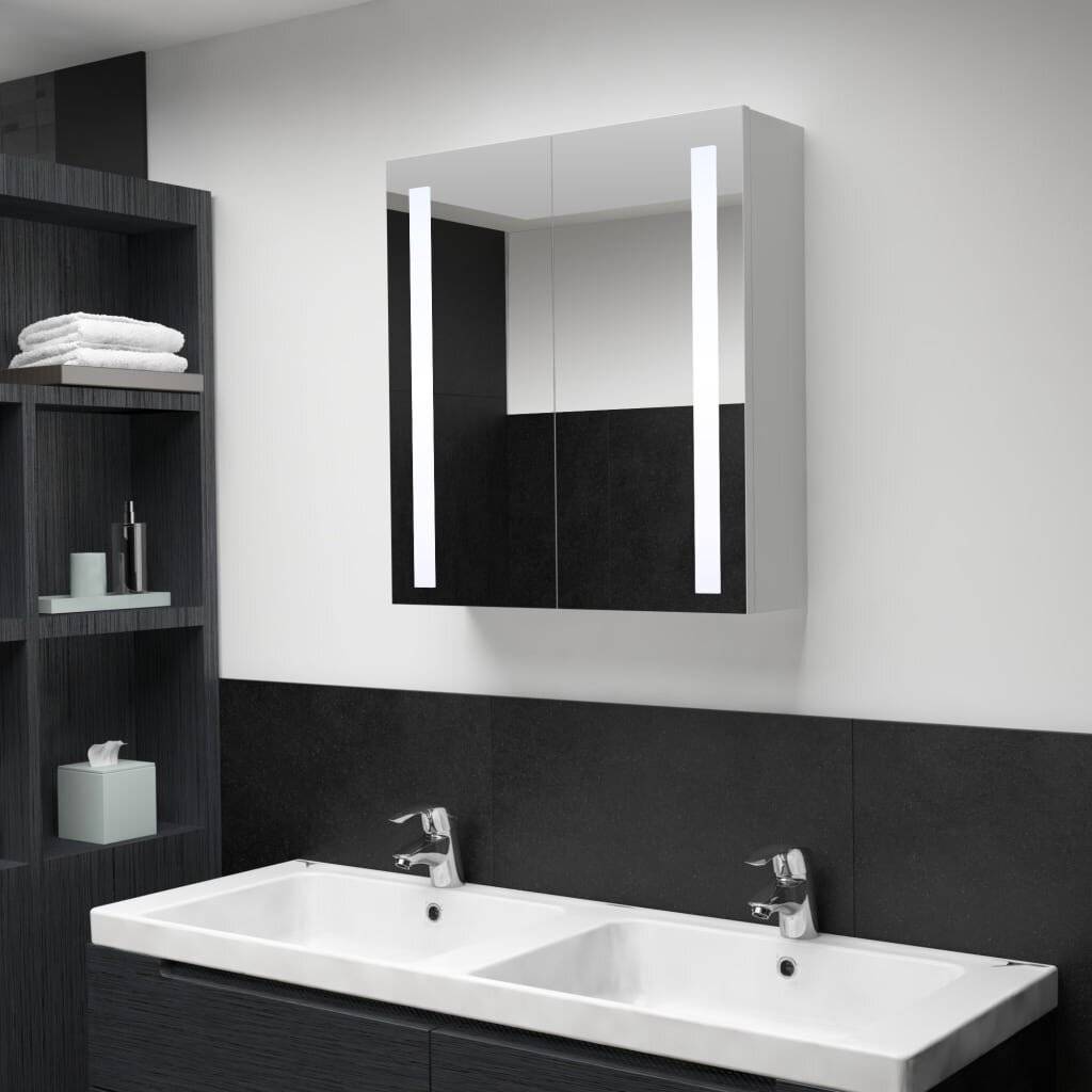 LED-Bad-Spiegelschrank 62 x 14 x 60 cm