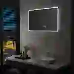 LED-Badspiegel mit Touch-Sensor und Zeitanzeige 100×60 cm LED-Badspiegel mit Touch-Sensor und Zeitanzeige 100×60 cm