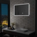 LED-Badspiegel mit Touch-Sensor und Zeitanzeige 100×60 cm LED-Badspiegel mit Touch-Sensor und Zeitanzeige 100×60 cm