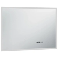 LED-Badspiegel mit Touch-Sensor und Zeitanzeige 100×60 cm LED-Badspiegel mit Touch-Sensor und Zeitanzeige 100×60 cm