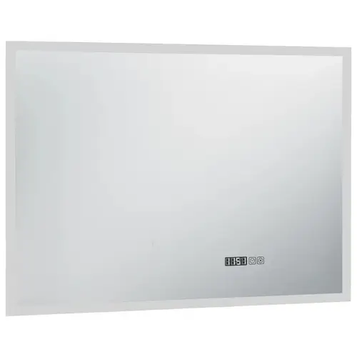 LED-Badspiegel mit Touch-Sensor und Zeitanzeige 100×60 cm LED-Badspiegel mit Touch-Sensor und Zeitanzeige 100×60 cm