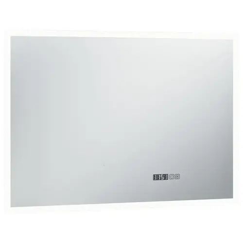 LED-Badspiegel mit Touch-Sensor und Zeitanzeige 100×60 cm LED-Badspiegel mit Touch-Sensor und Zeitanzeige 100×60 cm