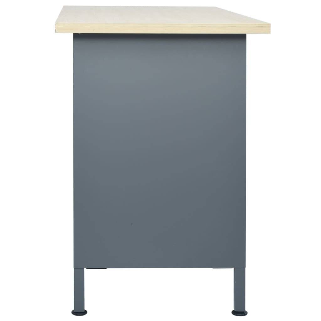 Werkbank Schwarz 120×60×85 cm Stahl