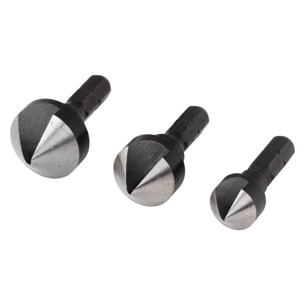 2584000 Kegelsenker-Set 3teilig 12 mm 16 19 Werkzeugstahl 1/4