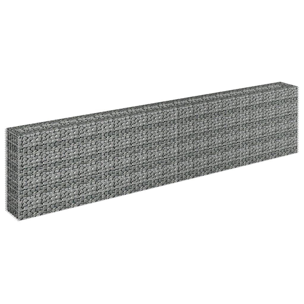 Gabionen-Hochbeet Verzinkter Stahl 360×30×90 cm