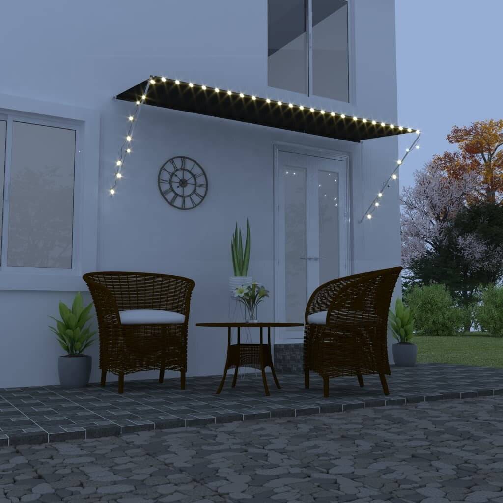 Einziehbare Markise mit LED 300×150 cm Creme
