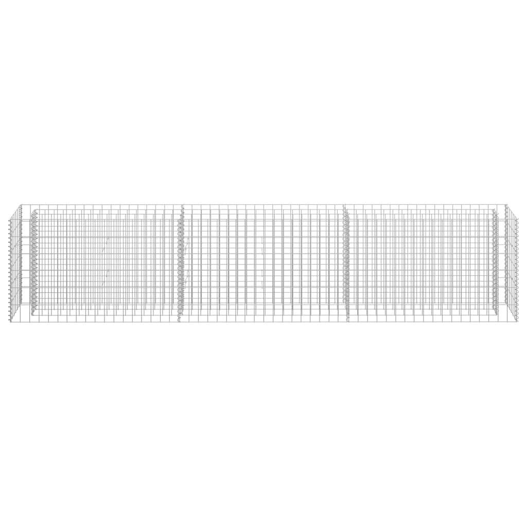 Gabionen-Hochbeet Verzinkter Stahl 270×30×60 cm