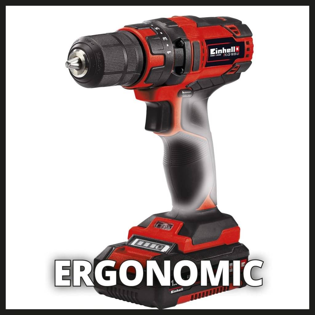 Einhell TC-CD 18/35 Li 4513914 Akku-Bohrschrauber 18 V 1.5 Ah Li-Ion inkl. Akku, inkl. Ladegerät