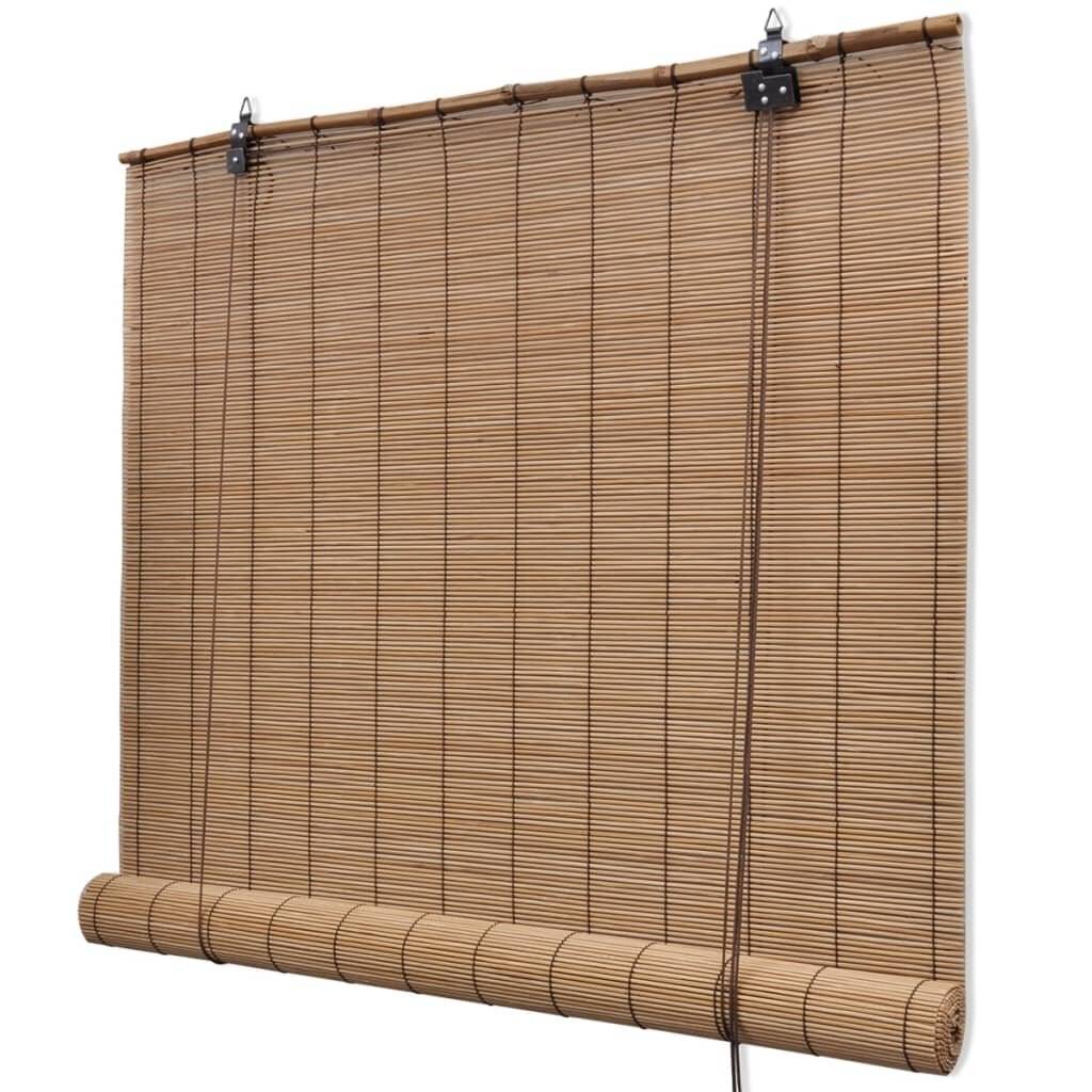 Bambusrollos 2 Stk. Braun 120x220 cm