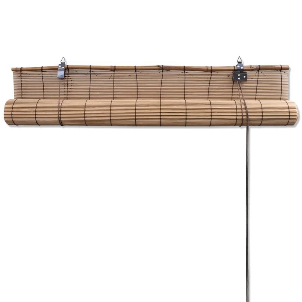 Bambusrollos 2 Stk. Braun 120x220 cm