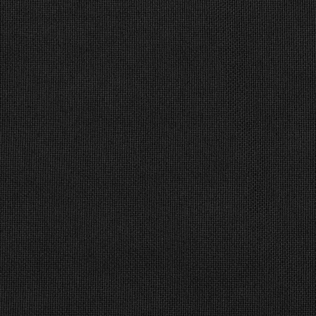 Verdunkelungsvorhänge mit Haken Leinenoptik Schwarz 290x245cm