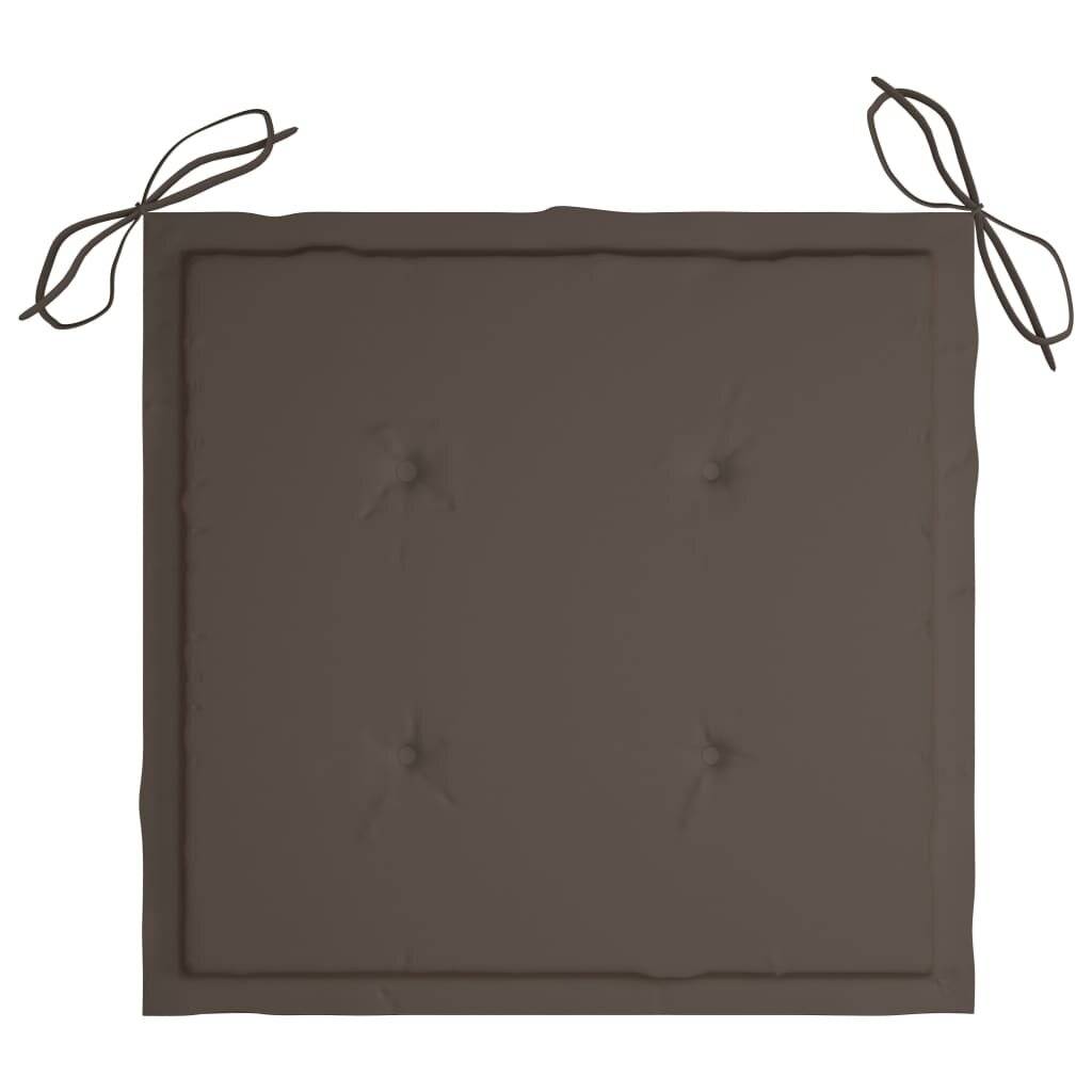 Klappbare Gartenstühle 6 Stk. mit Sitzkissen Massivholz Akazie