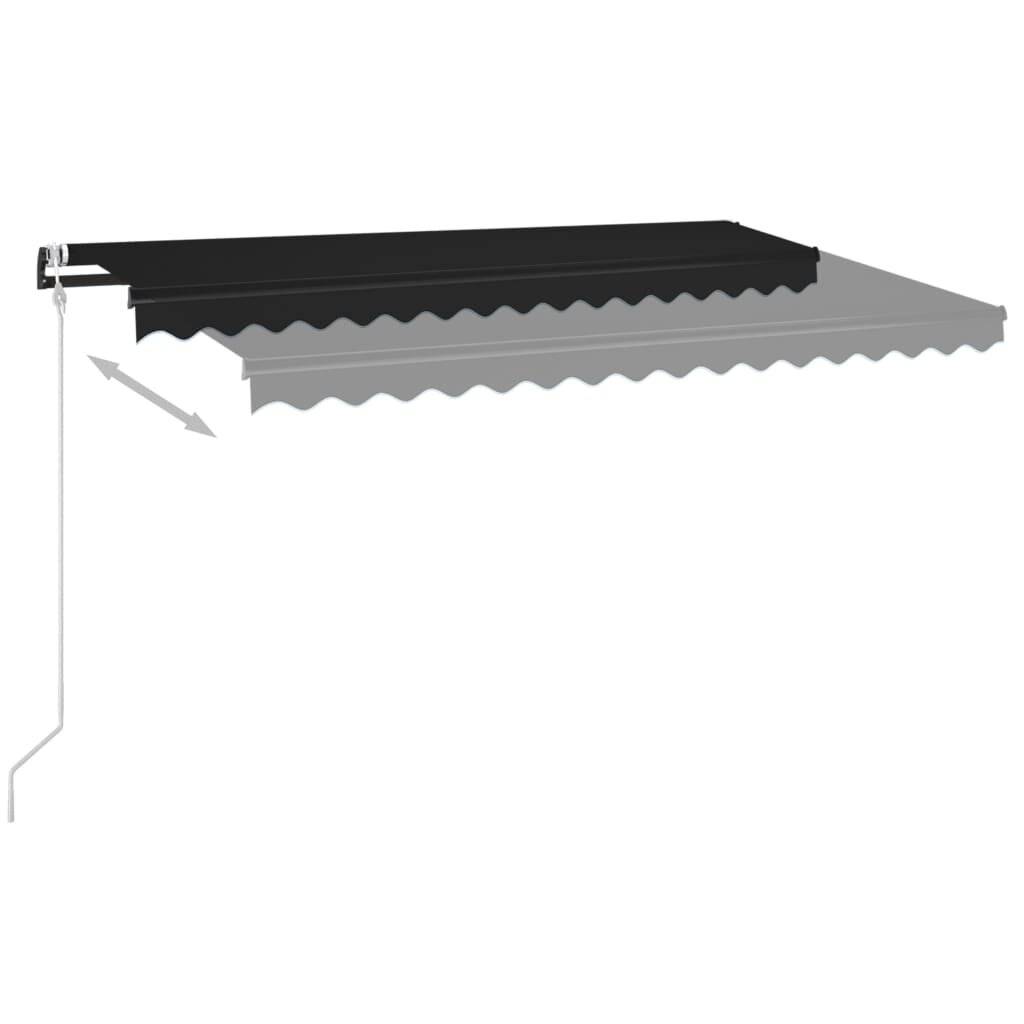 Gelenkarmmarkise Automatisch 450x350 cm Anthrazit