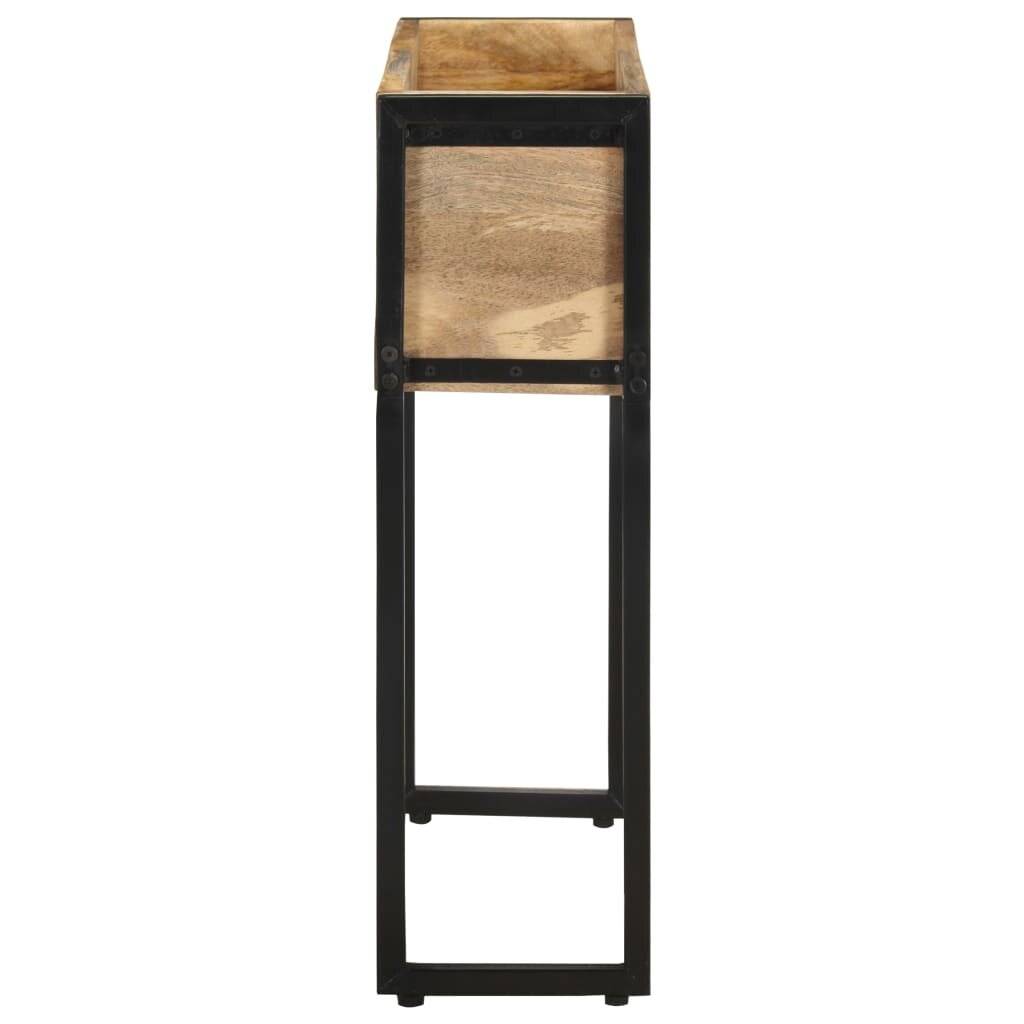 Pflanzkübel 60x20x68 cm Raues Mangoholz