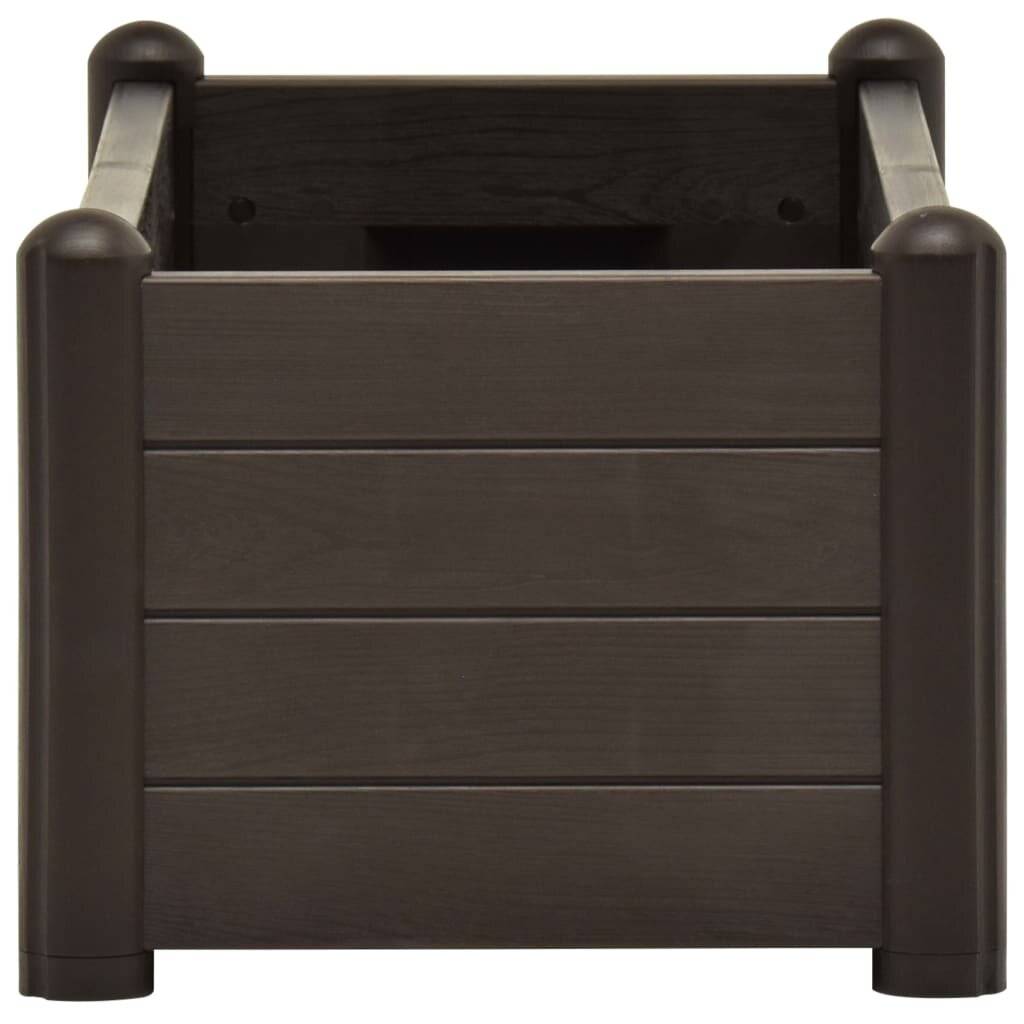 Garten-Hochbeet PP Mokka 100x43x35 cm