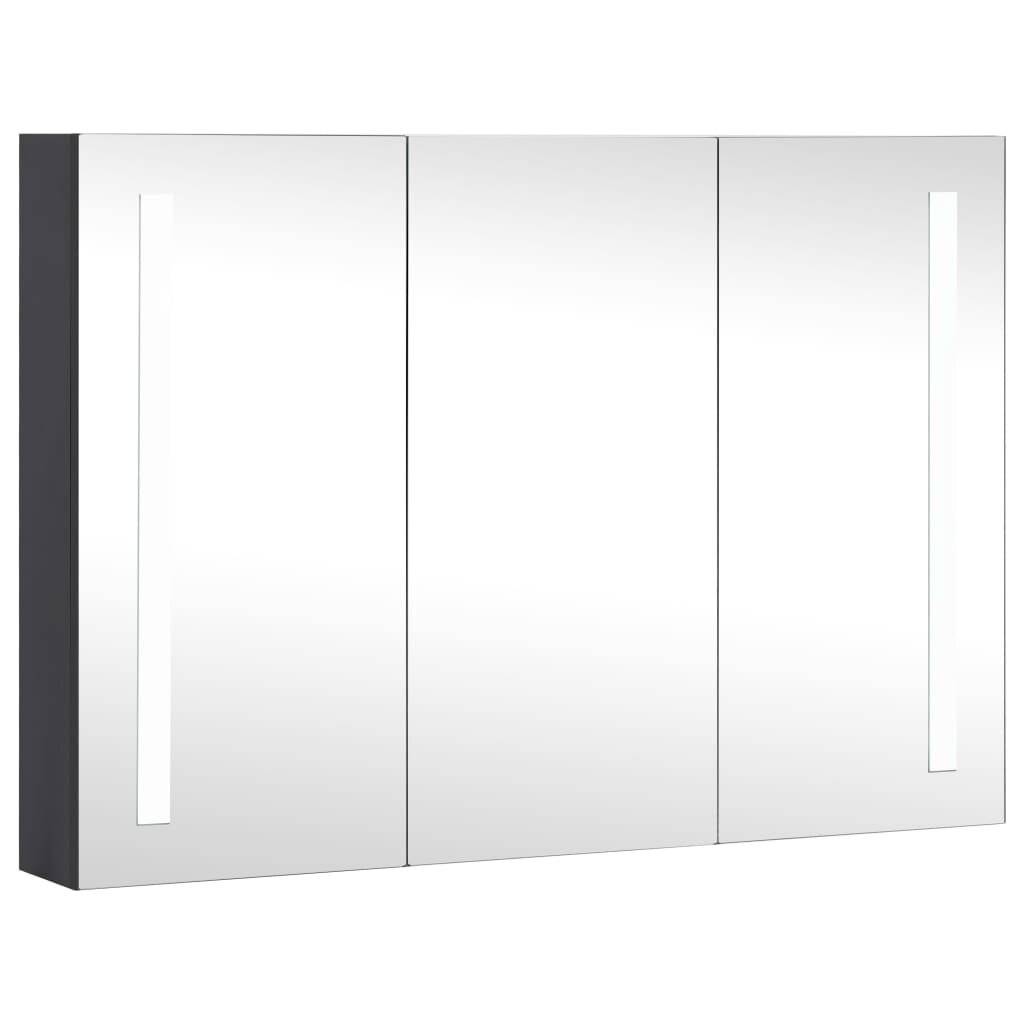 LED-Bad-Spiegelschrank 89x14x62 cm