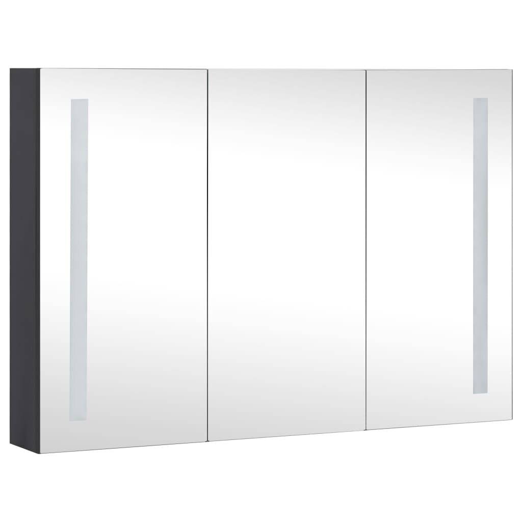 LED-Bad-Spiegelschrank 89x14x62 cm