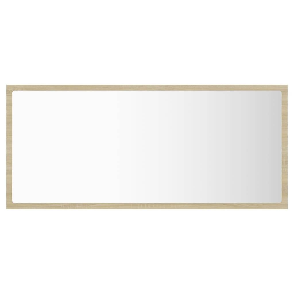 LED-Badspiegel Sonoma-Eiche 90x8,5x37 cm Spanplatte