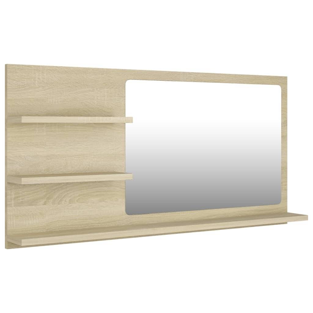Badspiegel Sonoma-Eiche 90x10,5x45 cm Spanplatte