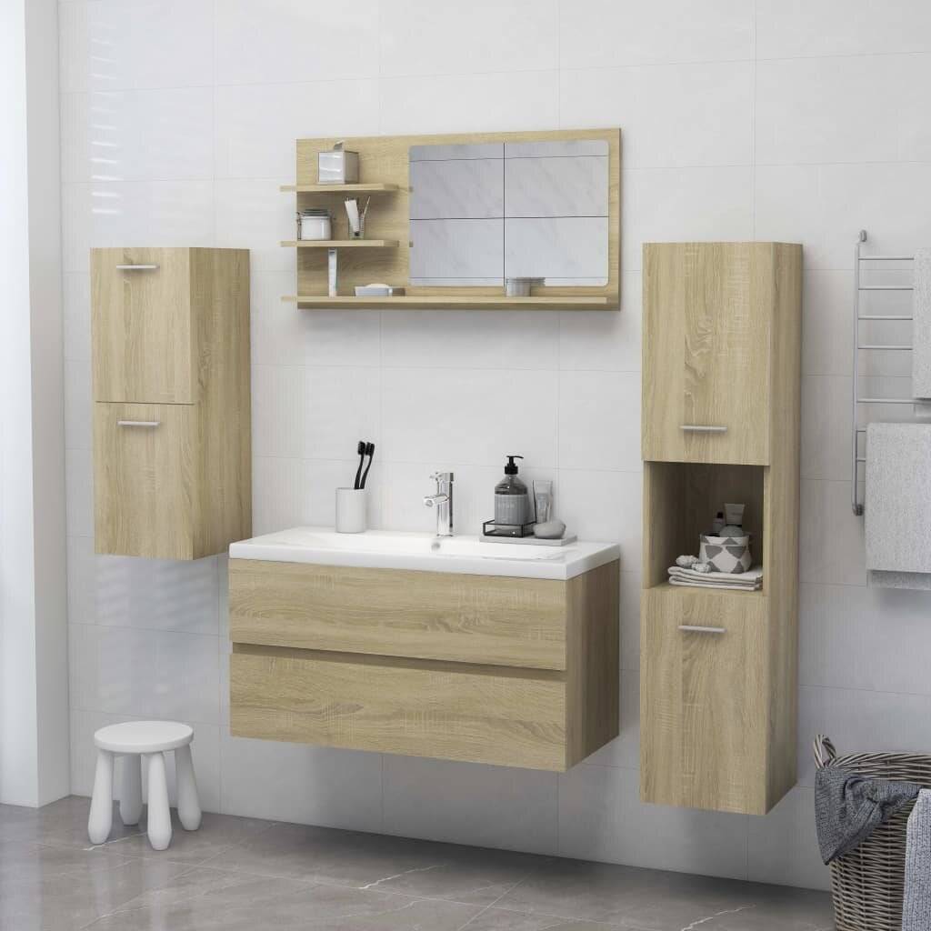 Badspiegel Sonoma-Eiche 90x10,5x45 cm Spanplatte