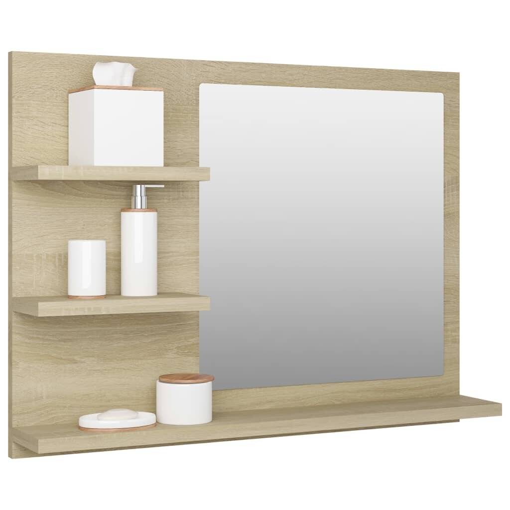 Badspiegel Sonoma-Eiche 60x10,5x45 cm Spanplatte