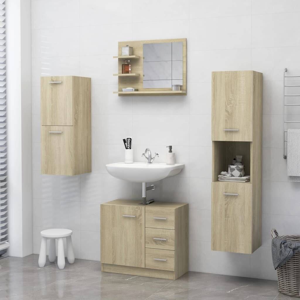 Badspiegel Sonoma-Eiche 60x10,5x45 cm Spanplatte