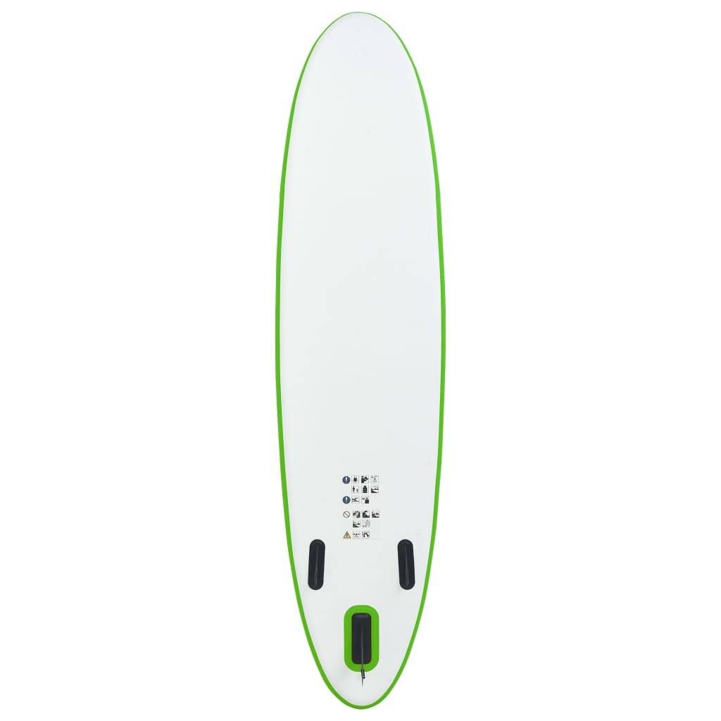 Aufblasbares Stand Up Paddle Board Set Grün und Weiß