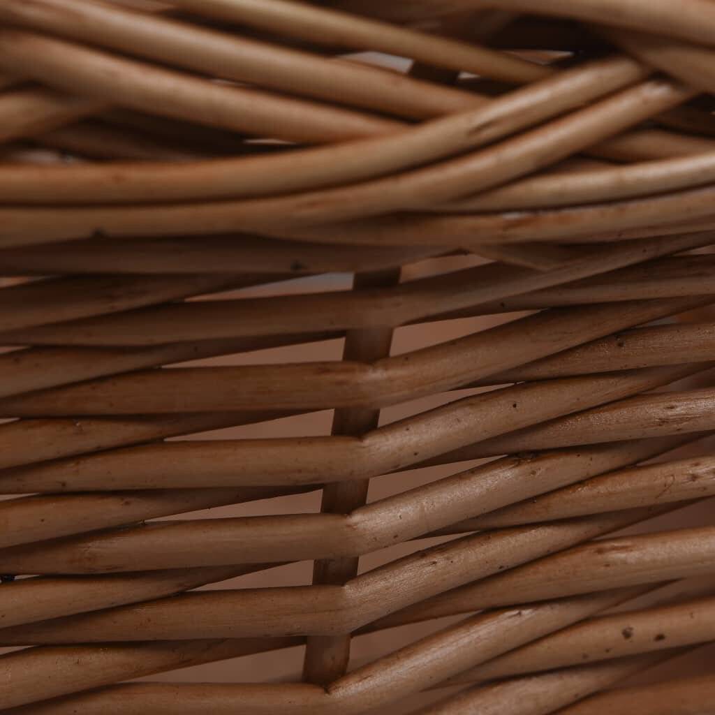 Fahrrad-Frontkorb mit Deckel 50×45×35 cm Naturweide