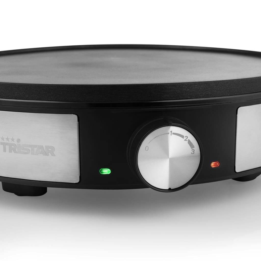 Tristar Crépes Maker Schwarz-Silber