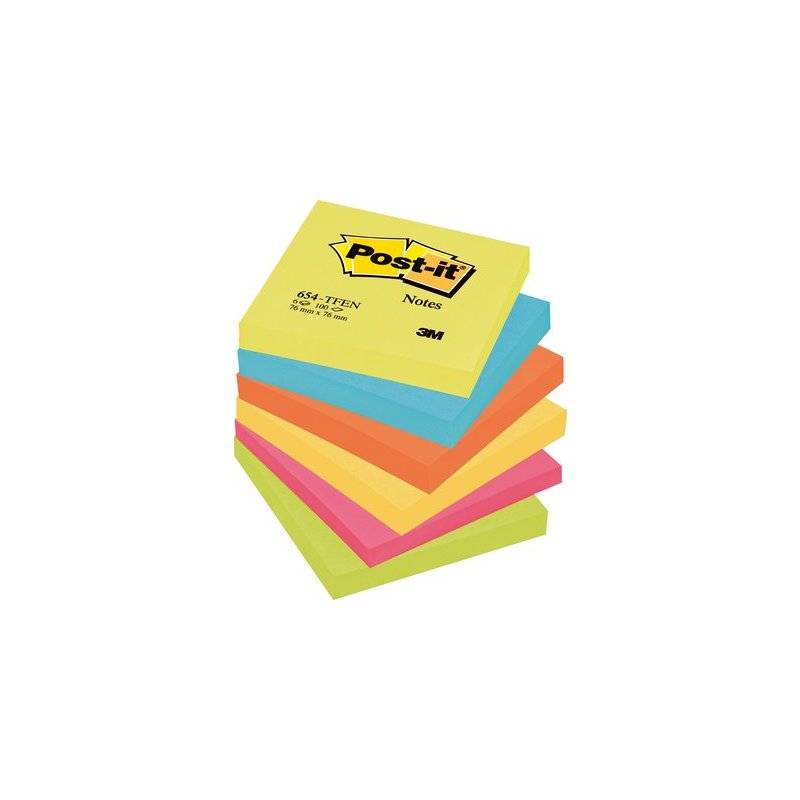 Post-it Haftnotizen notes, 76 x 76 mm, Energetic Collection