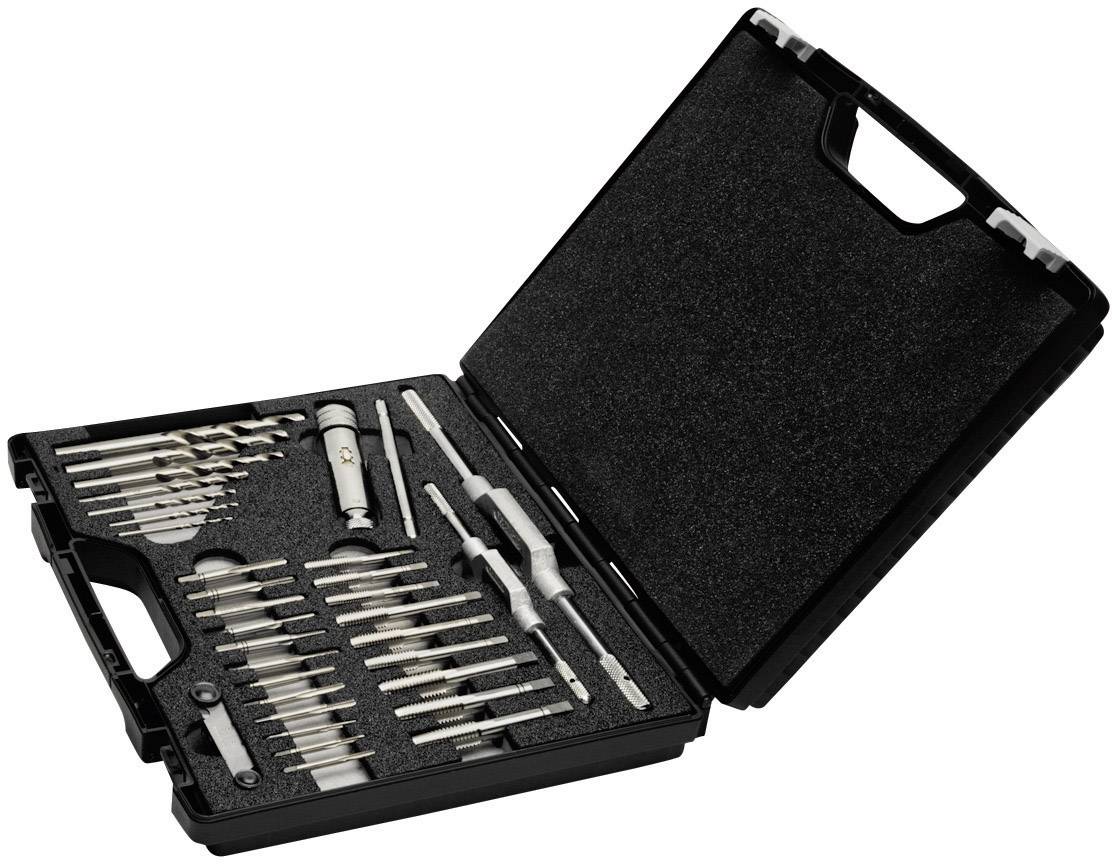 Exact 70551 Handgewindebohrer-Set 32teilig metrisch Rechtsschneidend DIN 352 HSS 1 Set