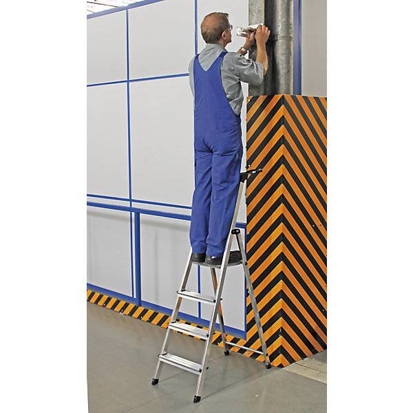 KRAUSE® Safety r 1x6 Stufen 444455-YY