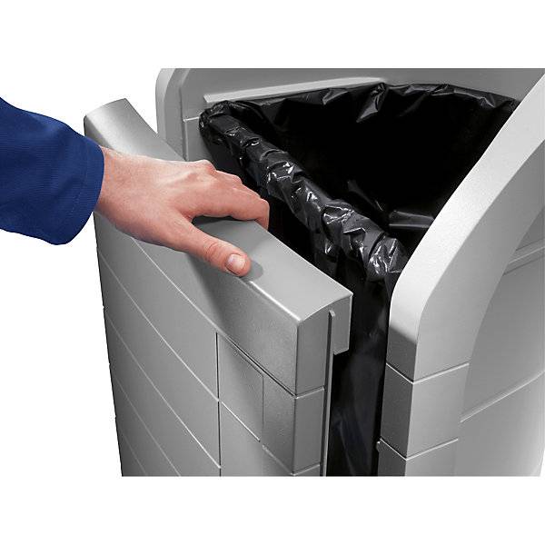 Wertstoffbehälter ProfiLine WSB Design XXXL Volumen 120 l Einwurfklappe grau. Hailo 516542 49