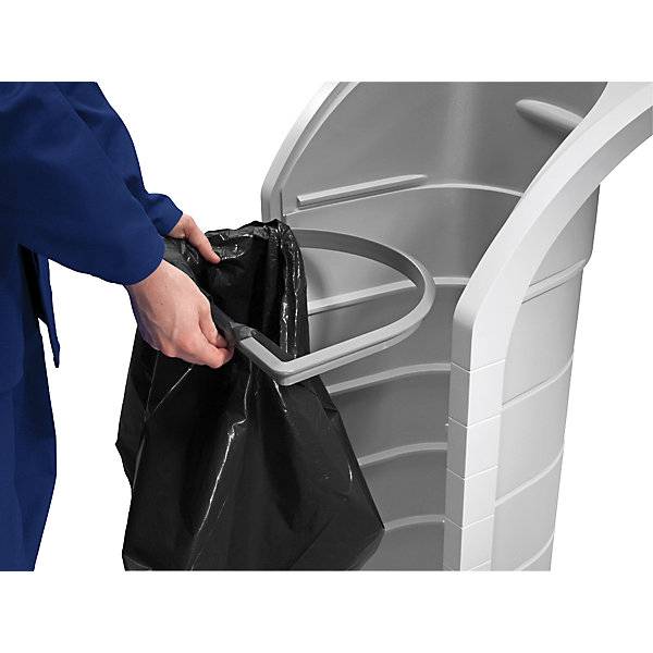 Wertstoffbehälter ProfiLine WSB Design XXXL Volumen 120 l Einwurfklappe grau. Hailo 516542 49