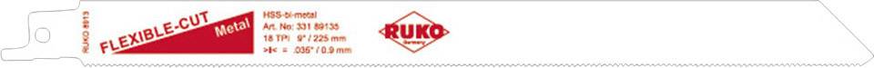 RUKO 33289135 5er-Sets Säbelsägeblätter Sägeblatt-Länge 200 mm 5 St.
