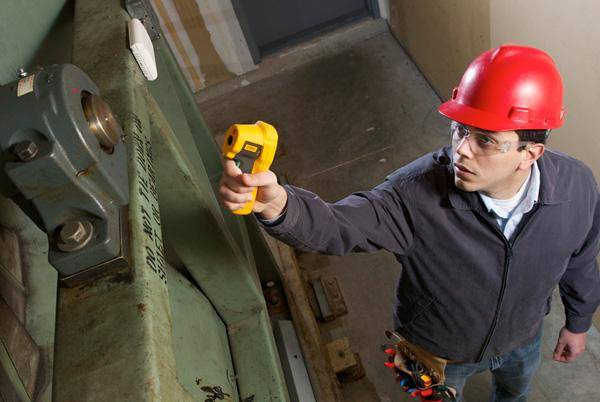 Fluke 62 MAX, F, °C, -30 - 500 °C, Gelb, -22 - 932 °F, 1,5 °C, Rechteckig