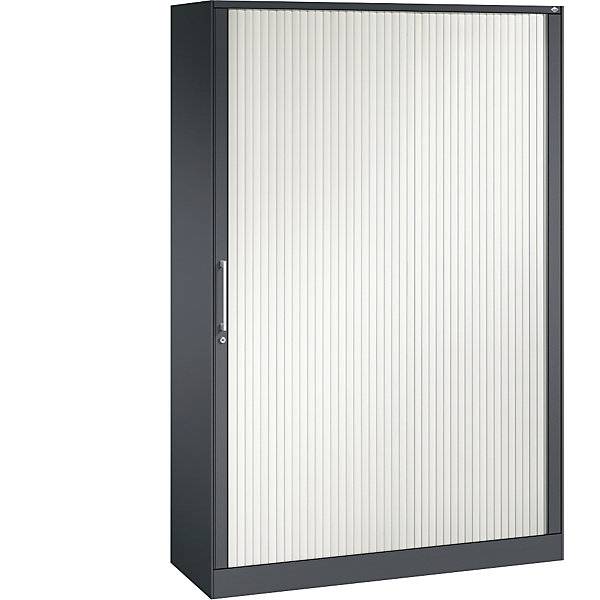 Rollladenschrank ASISTO Höhe 1980 mm Breite 1200 mm schwarzgrau/verkehrsweiß. C+P 53937249