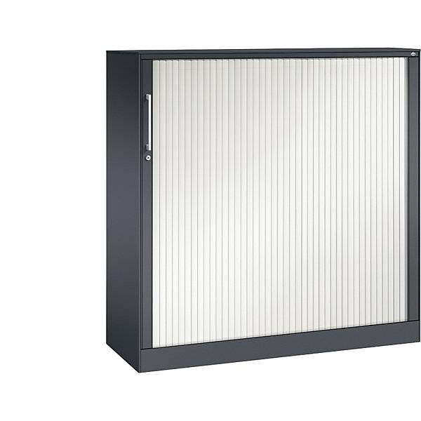Rollladenschrank ASISTO Höhe 1292 mm Breite 1200 mm schwarzgrau/verkehrsweiß. C+P 53944849
