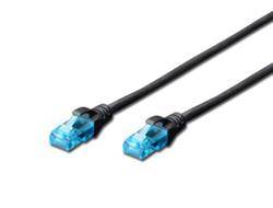 Digitus DK-1512-020/BL RJ45 Netzwerkkabel, Patchkabel CAT 5e U/UTP 2.00 m Schwarz verdrillte Paare 1 St.