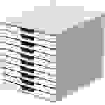 Schubladenbox VARICOLOR®, HxBxT 292 x 280 x 356 mm, 10 Schubladen, weiß., DURABLE, 548639 49