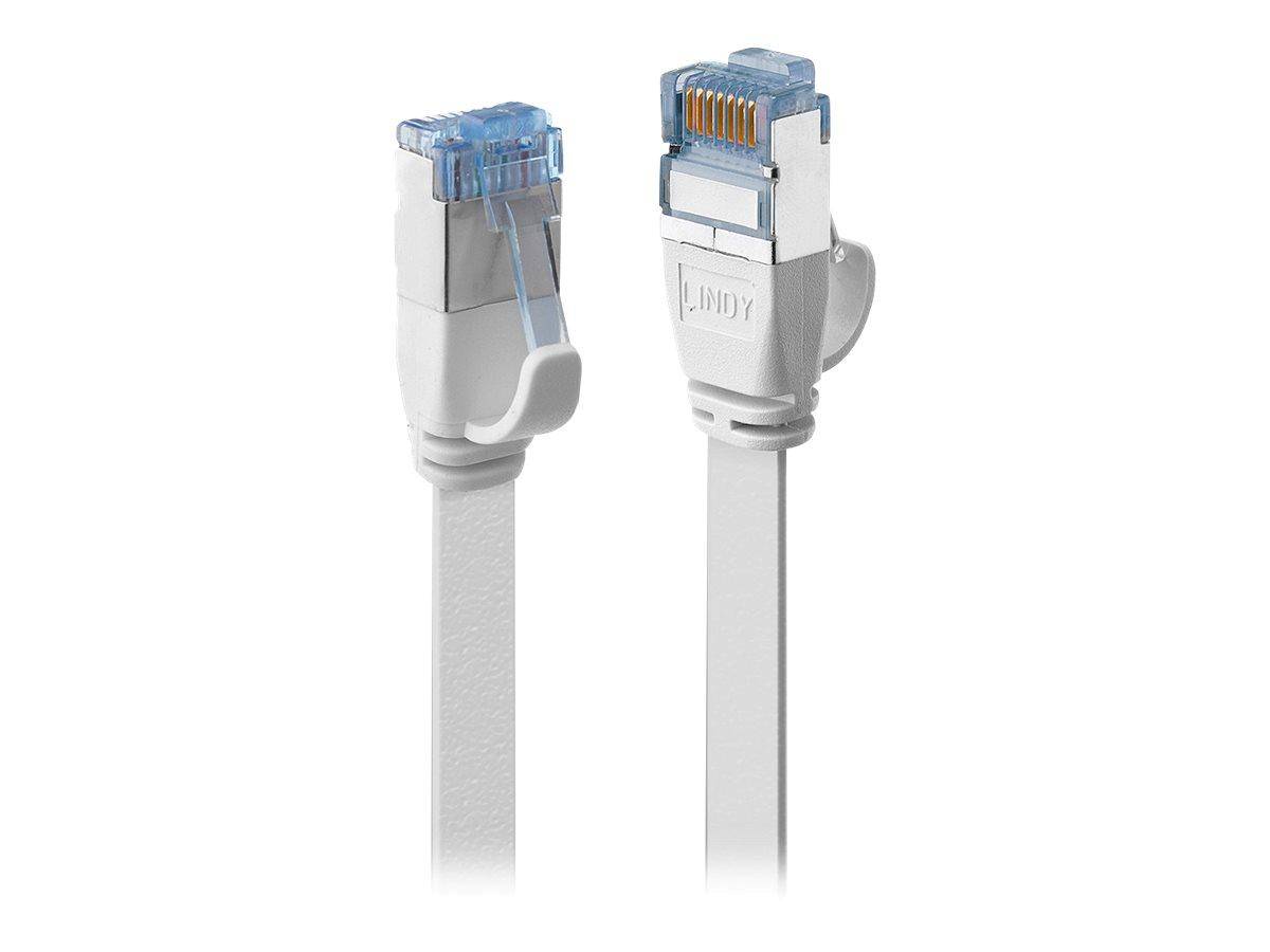 LINDY 47543 RJ45 Netzwerkkabel, Patchkabel CAT 6a U/FTP 3.00 m Weiß mit Rastnasenschutz 1 St.