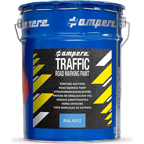 Straßenmarkierungsfarbe, 5 kg Eimer, blau., a.m.p.e.r.e, 569417 49