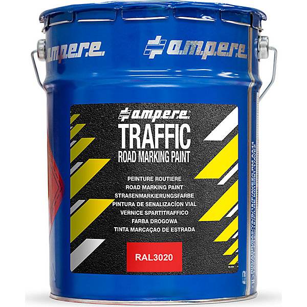 Straßenmarkierungsfarbe, 5 kg Eimer, rot., a.m.p.e.r.e, 569416 49