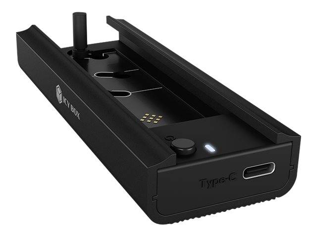 IB-180MC-C31, M.2 NVMe & SATA Docking, USB 3.2 (Gen2) Type-C®, Werkzeuglos, Aluminium, schwarz