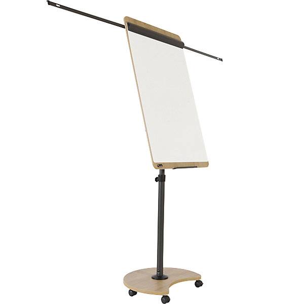 Multifunktions-Flipchart NATURAL mobil HxBxT 2000 x 690 x 620 mm Rahmen in Holzoptik mit Rollen. 589497 49