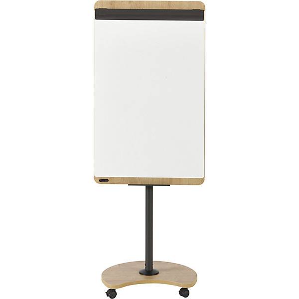 Multifunktions-Flipchart NATURAL mobil HxBxT 2000 x 690 x 620 mm Rahmen in Holzoptik mit Rollen. 589497 49