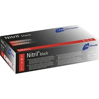 Nitril-Einweghandschuhe Meditrade, VE 1000 Stk, lebensmittelkonform, schwarz, Größe S., 625917 49, Arbeitshandschuh Nitril-Einweghandschuhe Meditrade, VE 1000 Stk, lebensmittelkonform, schwarz, Größe S., 625917 49, Arbeitshandschuh