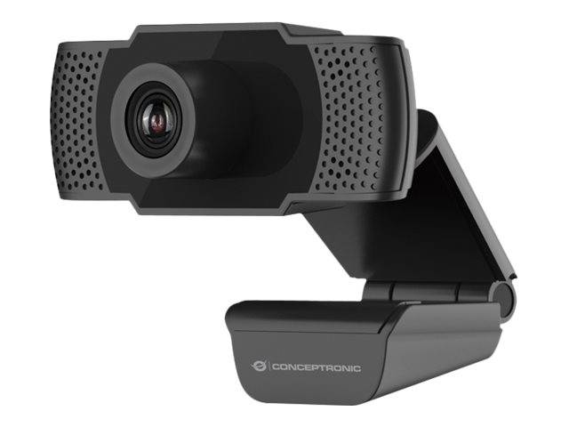 Conceptronic AMDIS 1080P Full HD-Webcam mit Mikrofon