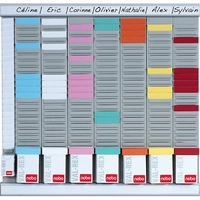 T-Kartenplaner Wochenplaner 7 Module mit je 24 Schlitzen mit 800 T-Karten in 8 Farben. 985812 49 Agile T-Kartenplaner Wochenplaner 7 Module mit je 24 Schlitzen mit 800 T-Karten in 8 Farben. 985812 49 Agile