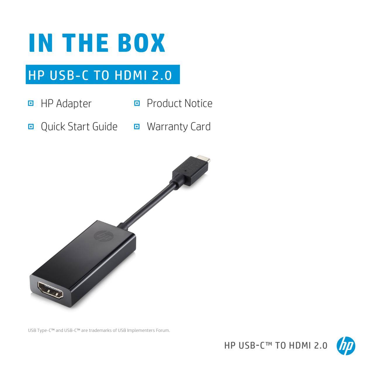 HP - Externer Videoadapter - USB-C - HDMI - für OMEN by HP 15